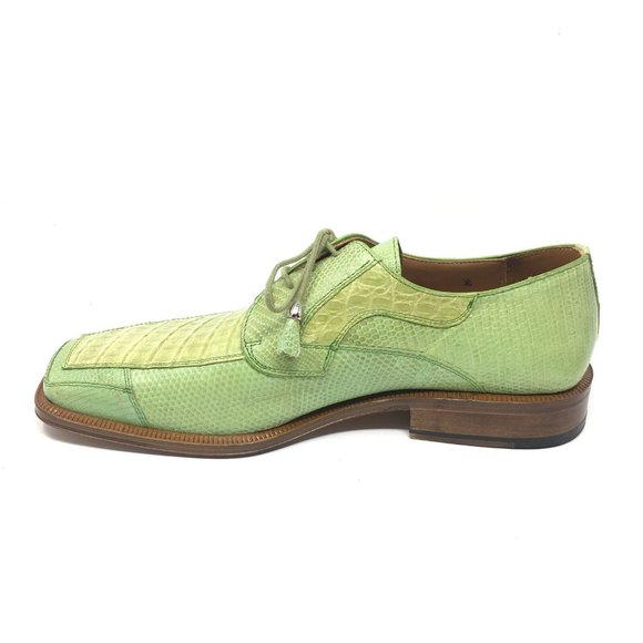 NEW David Eden Oxfords Shoe Size 9 Green Crocodile main image 4